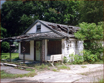 ...to run-rundown streets and abandoned shacks, inequality has historically marked the South and shaped attitudes there. 